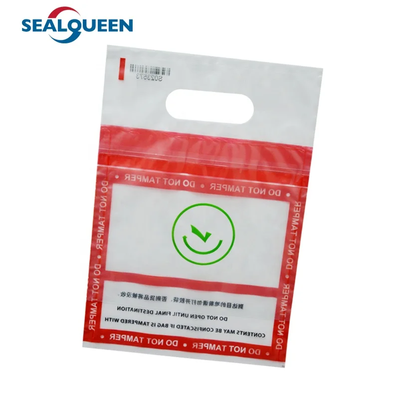 Clear LDPE ICAO Recycle Custom Design Printing Anti-theft Shopping Carry Plastic Airport Duty Free Security Tamper Evident Bags