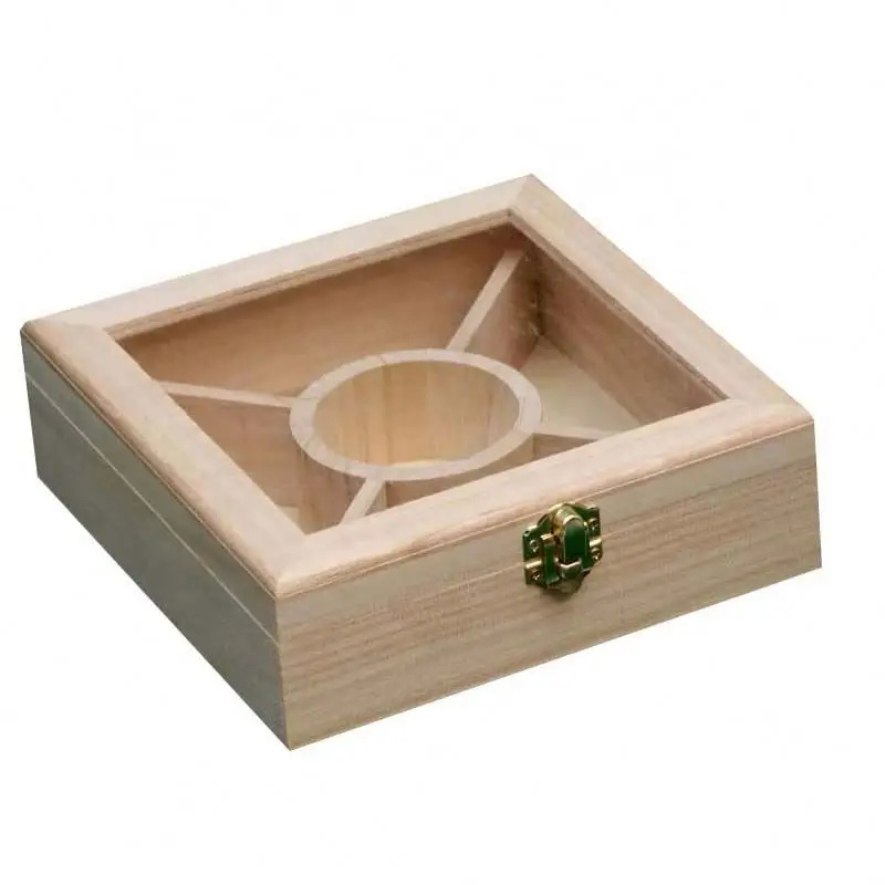 Handmade Bamboo wooden Stash Box with Metal lock - Gift Box Packaging Premium Quality wood stash box jewel case