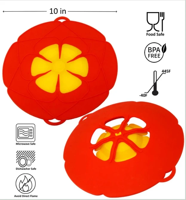 2024 силиконовая крышка для кипячения под заказ силиконовые крышки защиты от разливов без BPA