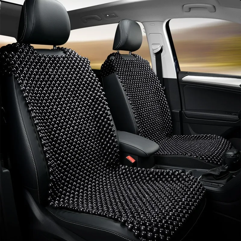 Auto Accessories summer seat cushion for car breathable universal cooling seat cover car beige wooden bead car seat covers