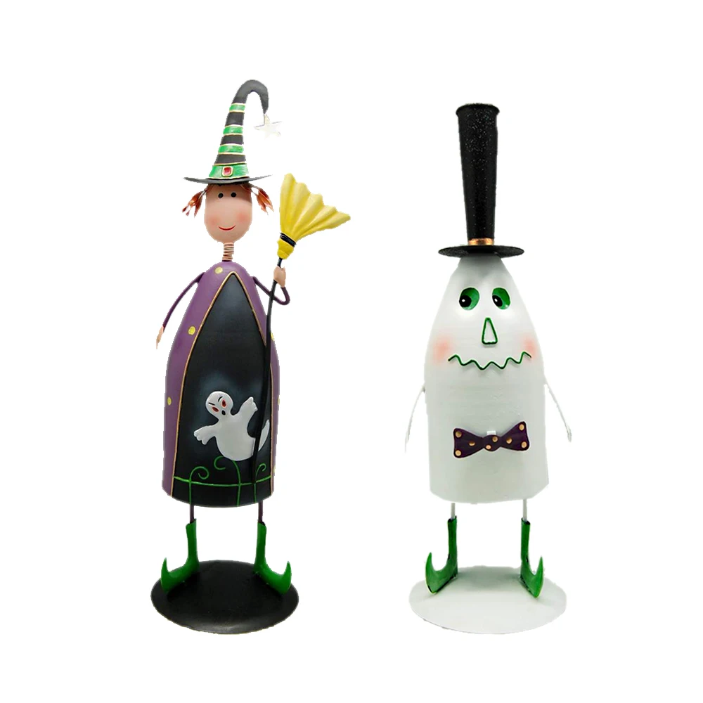 2022 New Halloween Decorations Holiday Party Witch Broom Decoration Ornaments Desktop Decoration Doll Ornaments