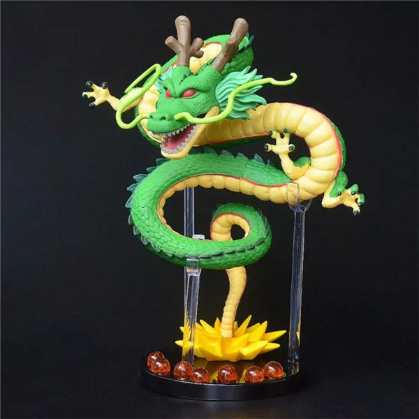 Dropship DBZZ Dragon Small Size Shenron Cartoon Character Model Toy Anime PVC Figure ( Green Color)