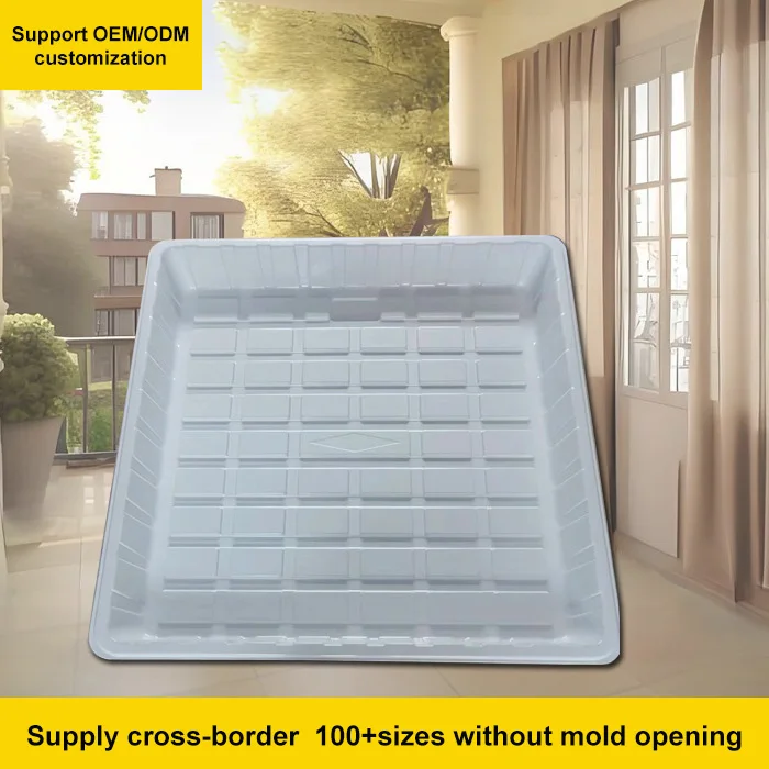 1020 Heavy Duty PS Plastic Seedling Nursery trays Wheatgrass Garden Plant Seed Sprouting Trays Square Hydroponics Pot Greenhouse