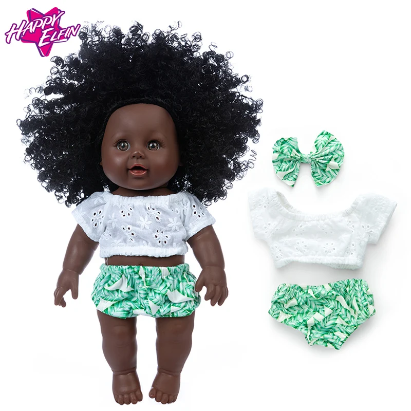 12 inch African Baby girl dolls customized black baby doll toy with High Quality & Cheap Wholesale price