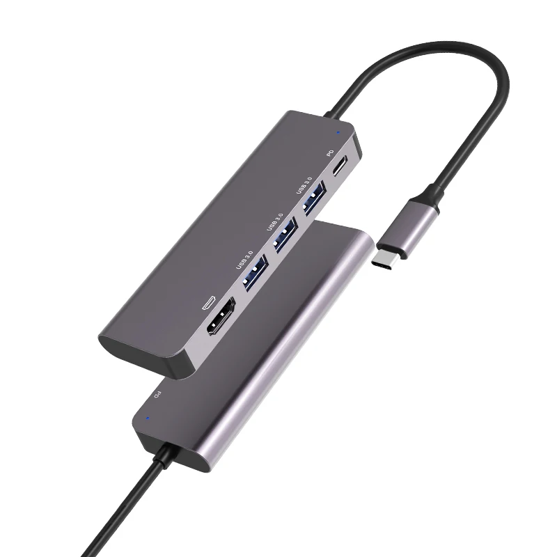 
5 in 1type c usb hub usb c docking station with 3xUSB3.0+PD+HDMI type-c hub adapter for MacBook Air Pro 