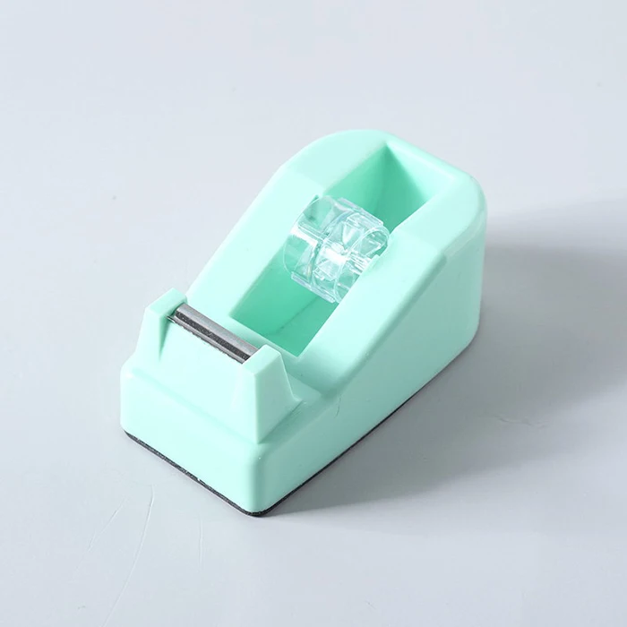 Small mini macaron colors plastic transparent washi tape dispenser holder
