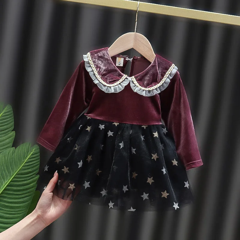 
Autumn of the cute girl Princess Cheongsam Dress 1-3 years Old Baby Girl Clothes Chinese Style Floral Dresses Cheongsam 