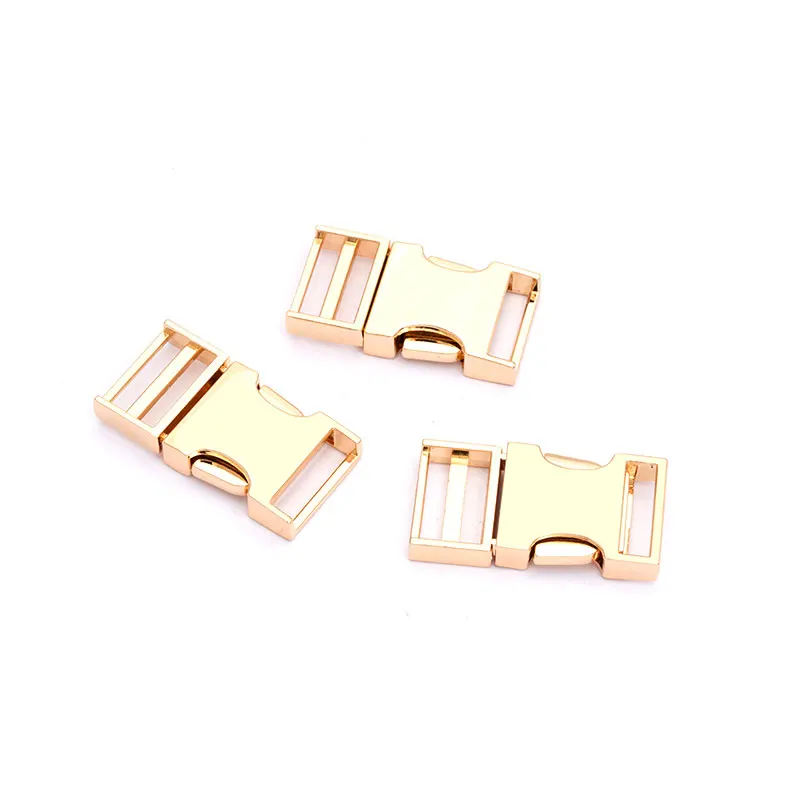 Custom Gold Metal Side-Release Buckles for Bags and Backpacks