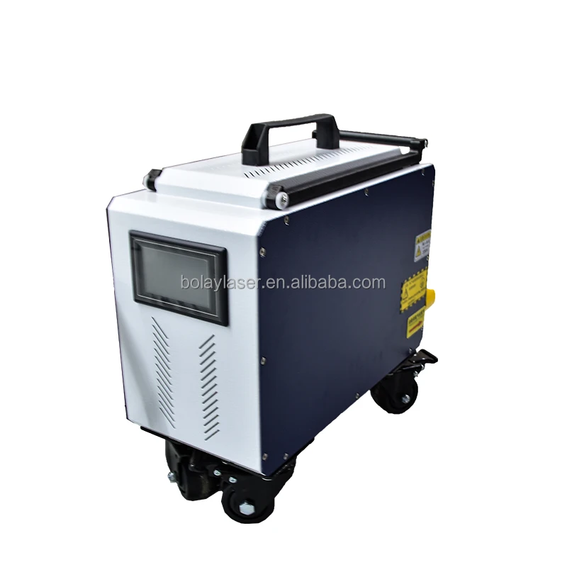 Top quality mini small size pulse laser cleaning machine 200W 100W Price for metal aluminum handheld laser cleaner  in stock