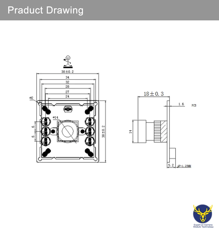 Automatic Hd 120fps Laptop Imx327 Machine Vision 18 Pin 4k Drone Nir Video Modul 1 3 Cmos Camera Module