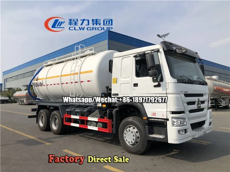 Sinotruk Howo 6x4 20000Liters Sewage Suction Truck Toilet Waste Vacuum Suction Truck