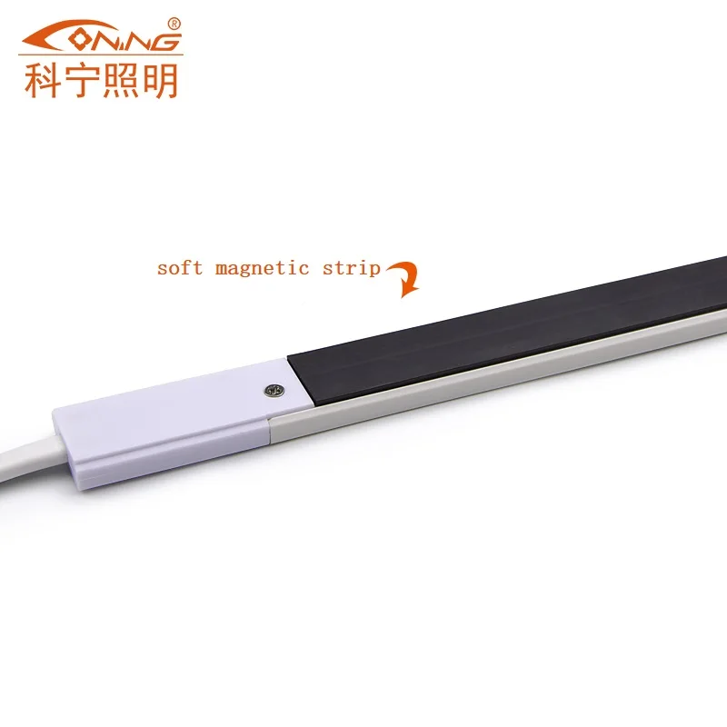 Custom Led Light Accessories Inner Conductive Track Magnetic PC+Copper materials Track Rail For Food Display Iron Shelf