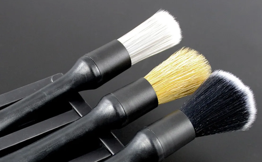 ultra premium car detailing brush with box package 3 pack