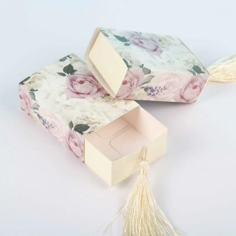 DIY Drawer Shaper Favor Box Travel Candy Box With Decoration For Party