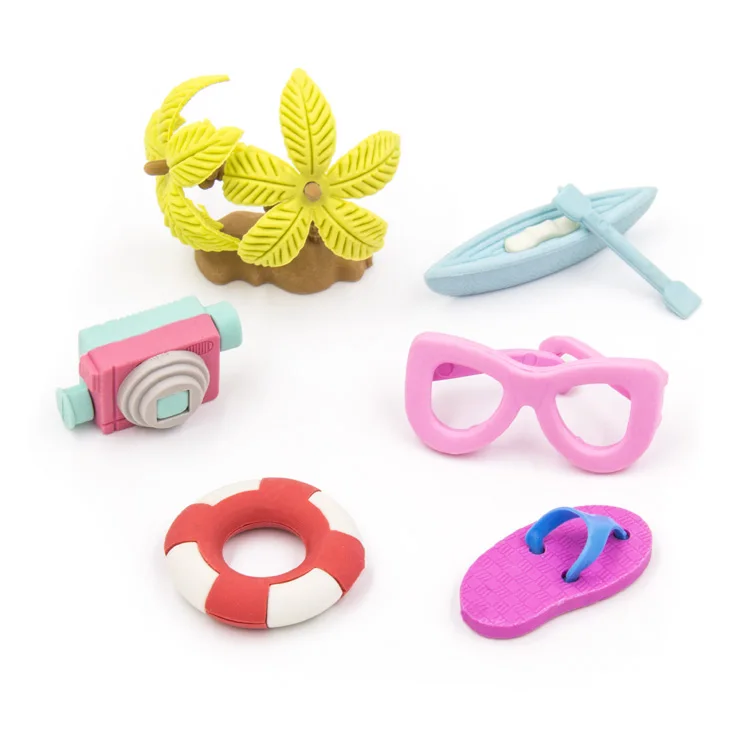 BTS back to school summer design custom design 3D  rubber puzzle eraser for promotional use