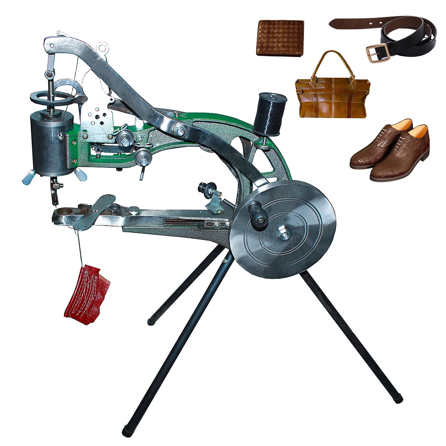 Shoe Sewing Machine, Hand Cobbler Shoe Repair Machine Heavy Duty Shoe Repair Equipment with Needles for Canvas Cotton Linen