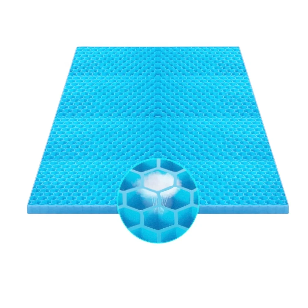 
materials king silicone matrix pad thermoplastic elastomer material tpe gel bed topper 2021 cooling mattress 