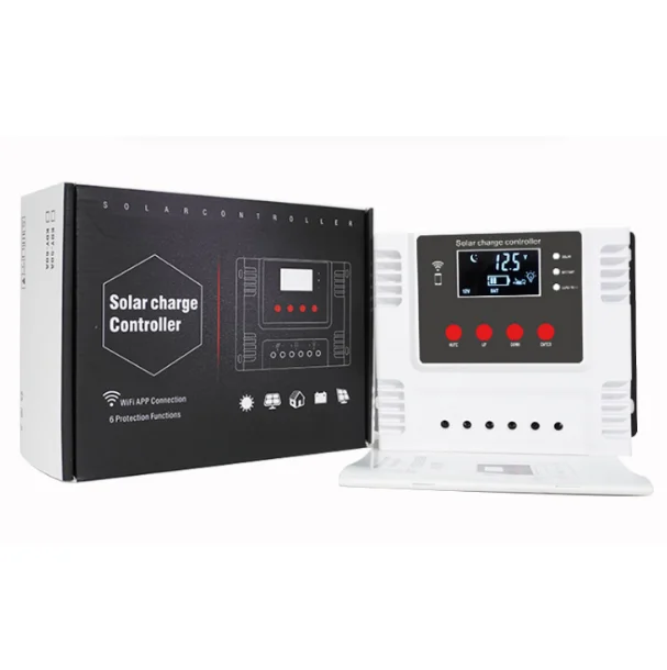 12v 24v/48v Auto Solar Charge Controller Wifi Apps 10-60a Dual Usb Battery Pwm Controller For Solar Energy System