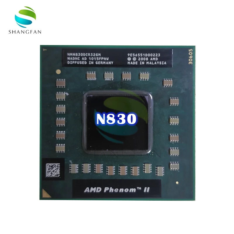 Для AMD phenom N830 CPU HMN830DCR32GM Socket S1 (S1g4) 2,1G процессор для ноутбука, ноутбука, трехъядерный