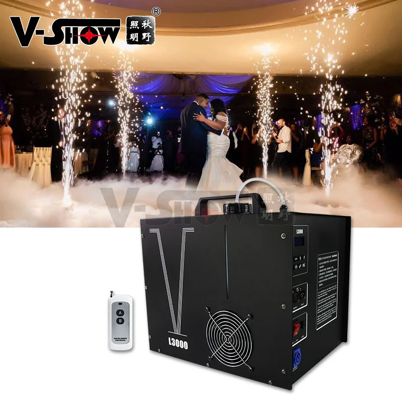 V-Show Mini Fog Machine 3000W Low Lying Water DMX512  Remote
