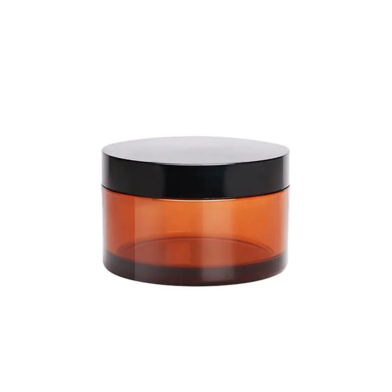 Wholesale 100g 120g 150g Food Containers Eye Cream Body Butter Jar Plastic Cosmetic Amber Jar For Cream