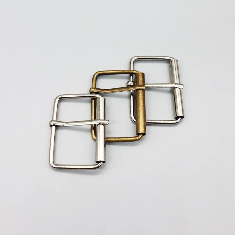 20mm Nickel-Coated Metal Pins Clip Buckles with Fabric Decorations for Belt Bag Garment Accessories