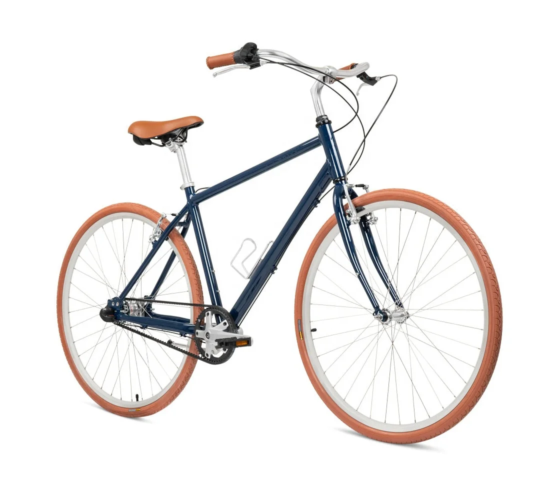 2024 fashion design mens city bike 700c vintage alloy bicycle cheap made in China 3 speed city bicycle for sale