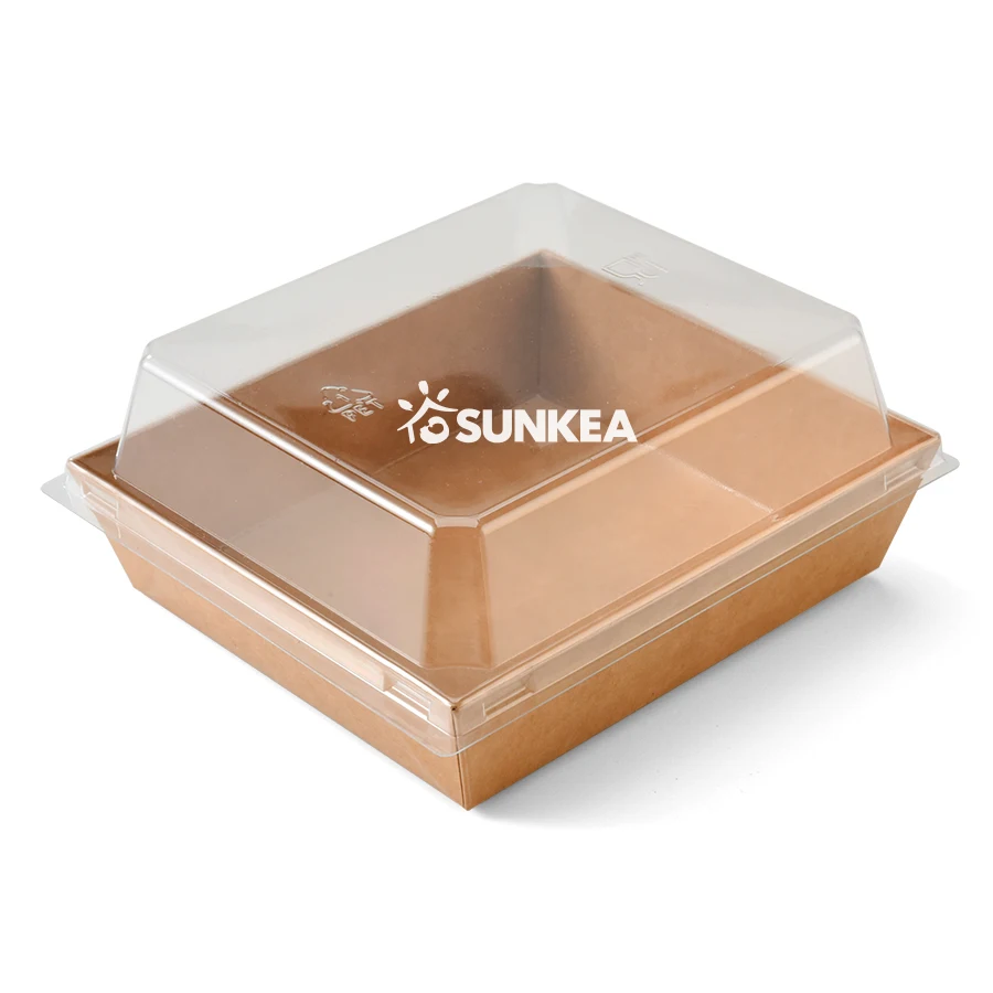 different sizes and style rectangle kraft Paper sushi food box