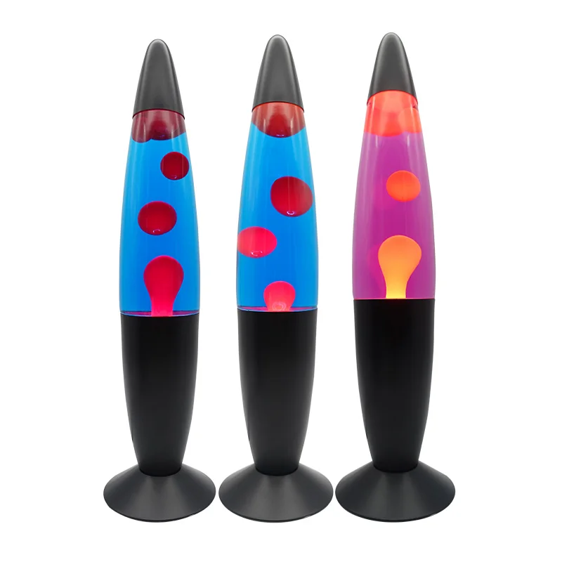 wholesale modern glass bottle rocket rainbow sensory big table light led custom tall jelly fish giant lava lamp