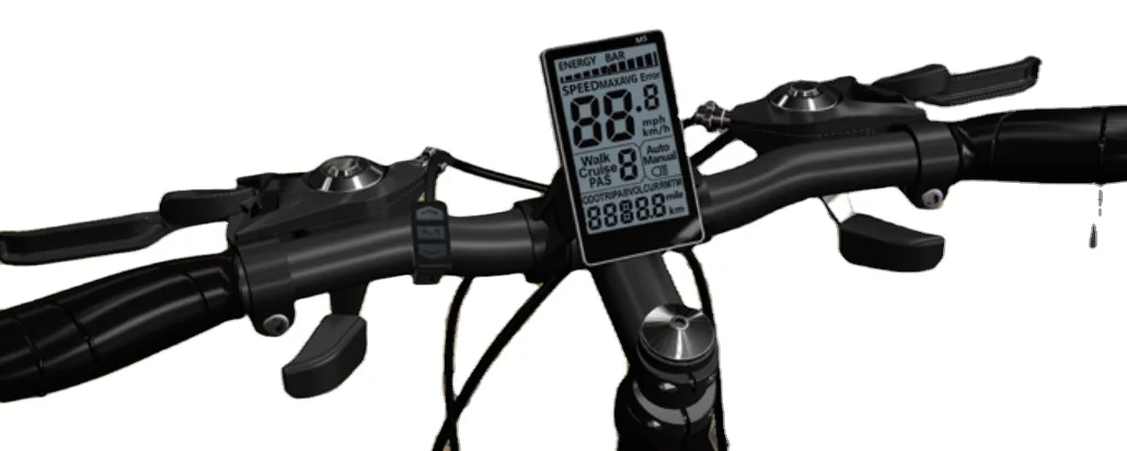 EMC CE /ROHS/ Ip65 approval 24v/36v/48v/60v/64v e bike lcd display  with water-proofed connector for MTB,CITY,Folding bike