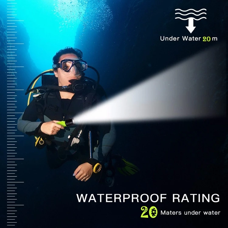 
Waterproof High Power 5W Scuba Lighting diving led torch Underwater Flashlight Diving Light 