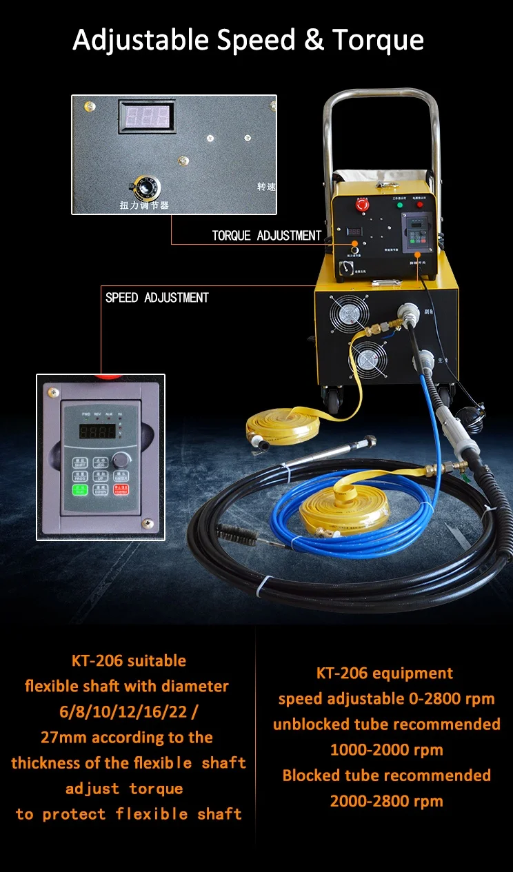 Boiler Tube Cleaner Heat Exchanger  chiller mentenance parts