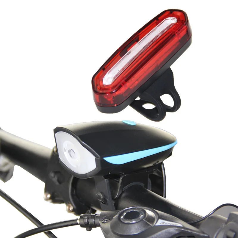 Bike Light USB Rechargeable Waterproof Bike Headlight  Mountain Bike Lights Cycling Light Flashlight