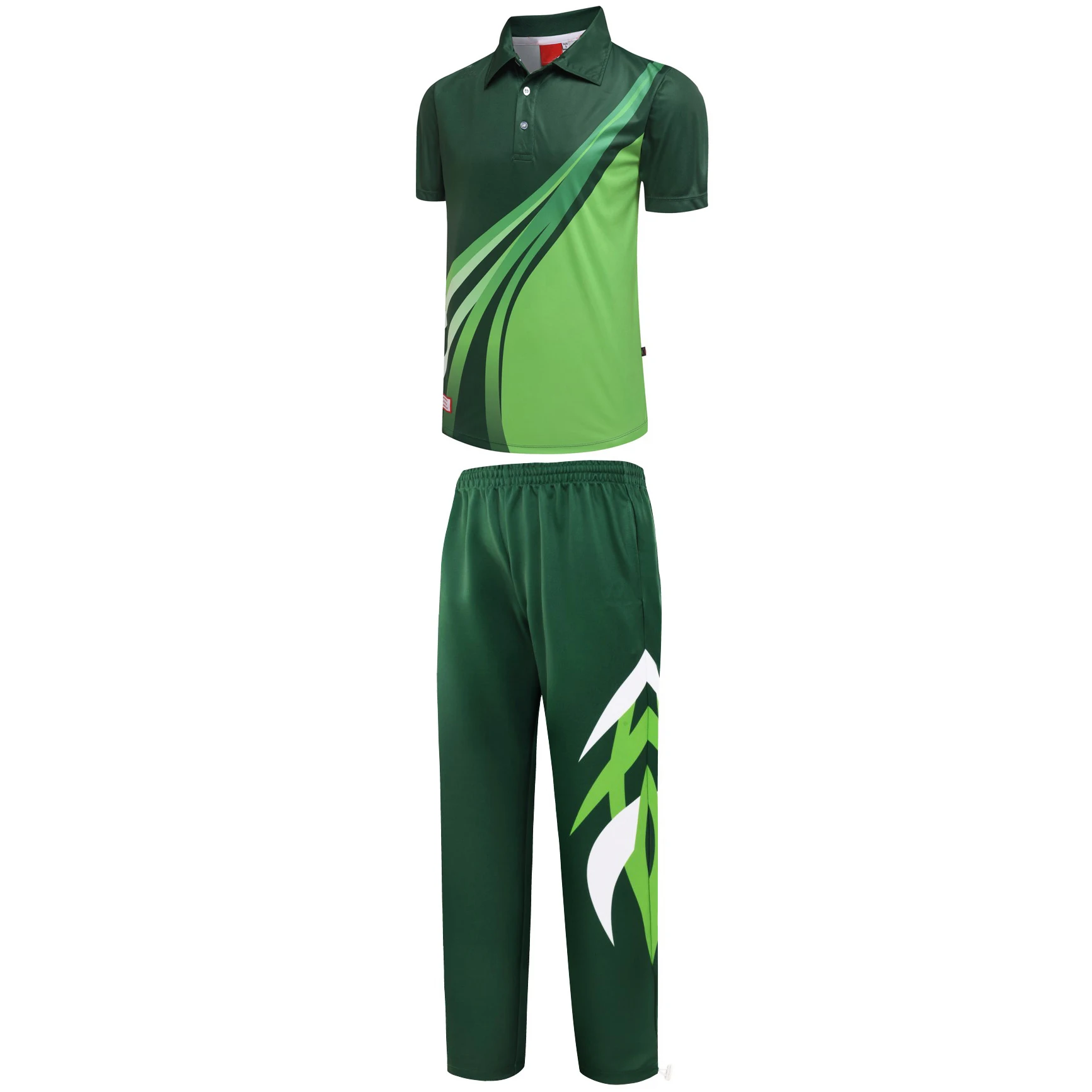 Custom Logo Cricket Jersey Design High Quality T Shirt And Trouser Cricket Set Cricket Uniform