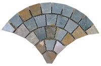 stone mosaic exterior floor tile for pavement