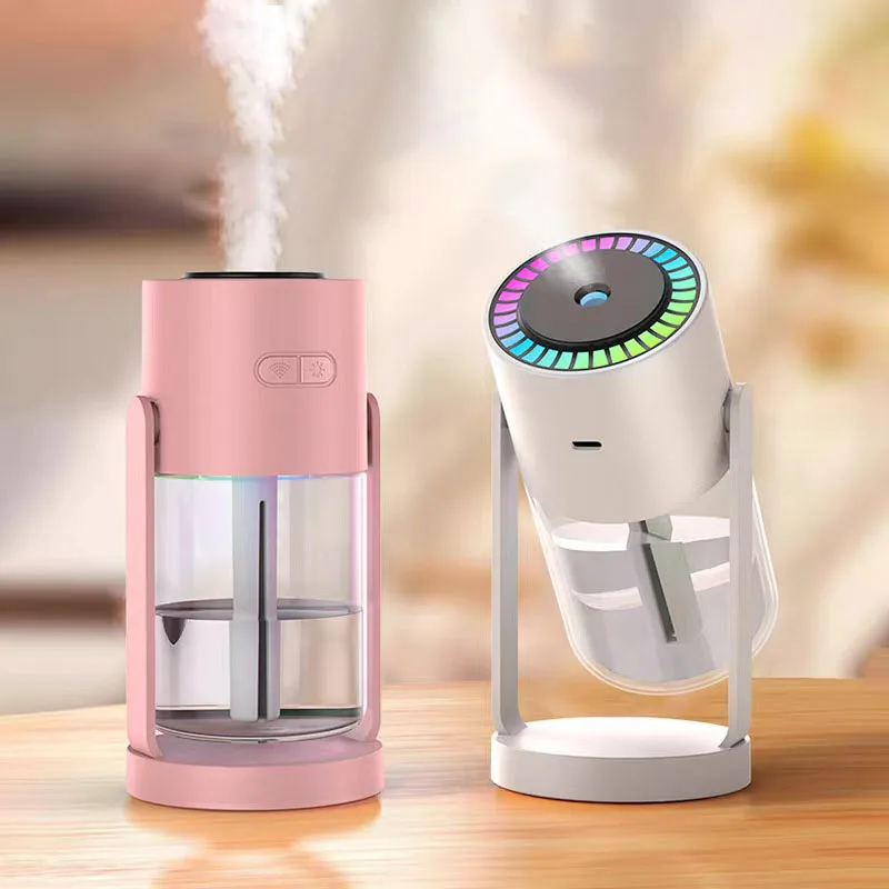 Hot Sale Desktop Mini Spray Mist H2o Air Humidifiers Portable Usb Colorful Projection Light Car Humidifier