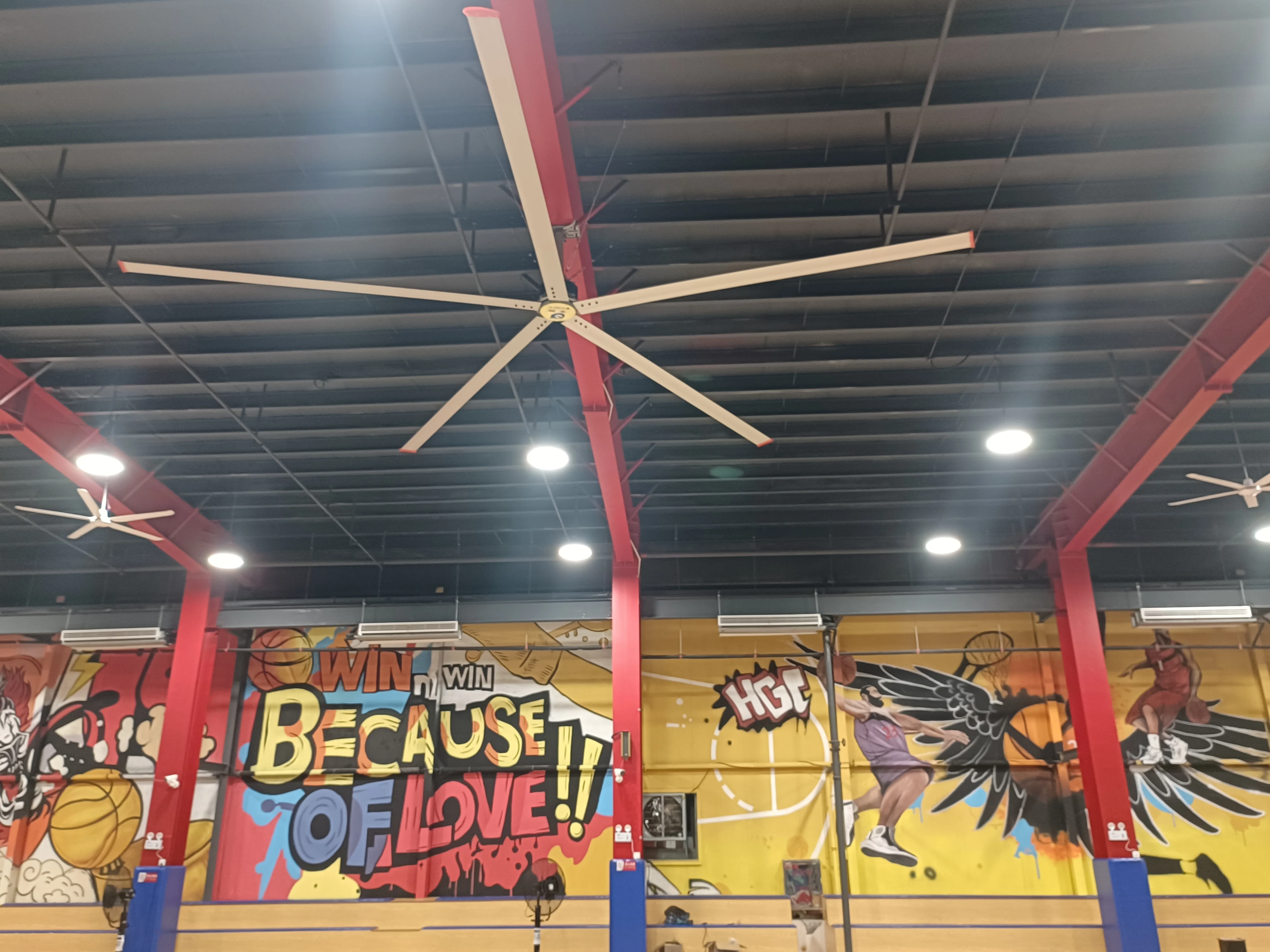 QX 24ft Hvls Big Industrial Ceiling Fan 5 Blades