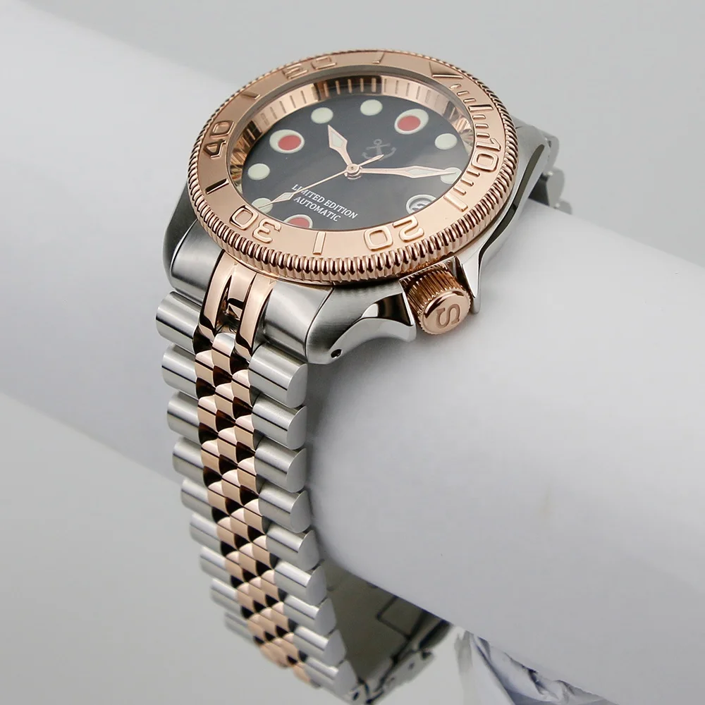 Super Luminous Dial Hands SKX007  4H Clock NH35 Automatic 20ATM Dome Sapphire Glass Wrist Men Watch
