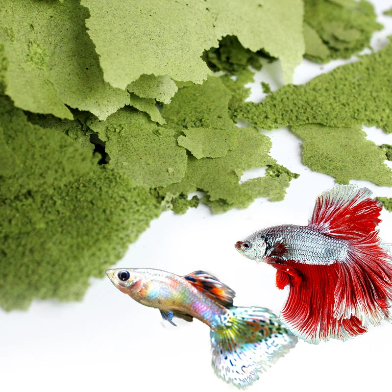 Aquarium Tropical Spirulina Flakes Goldfish Flakes Fish Food Ornamental Fish Food