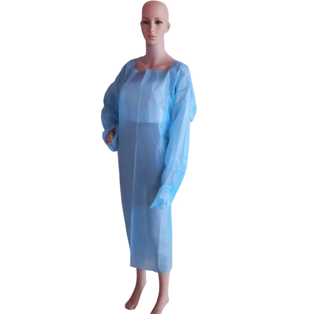 Disposable transparent  long waterproof  PE rain cover for adult