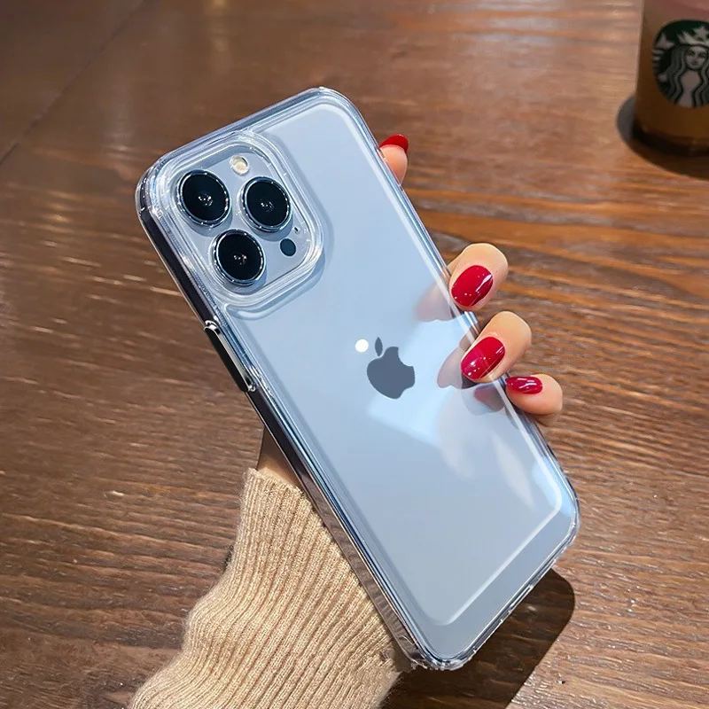 Clear Protective Back Cover Acrylic Tpu Phone Case For Iphone 12 Mini 5.4 /12/12 Pro /12 Pro Max