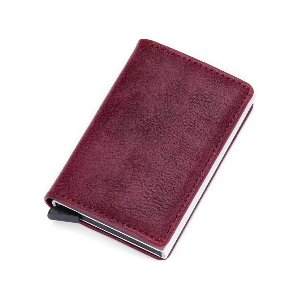 
2020 New Arrival Minimalist Rfid Blocking Security Credit Pop-up Card Guard Aluminum Wallet for Men and Women Great Gift 
