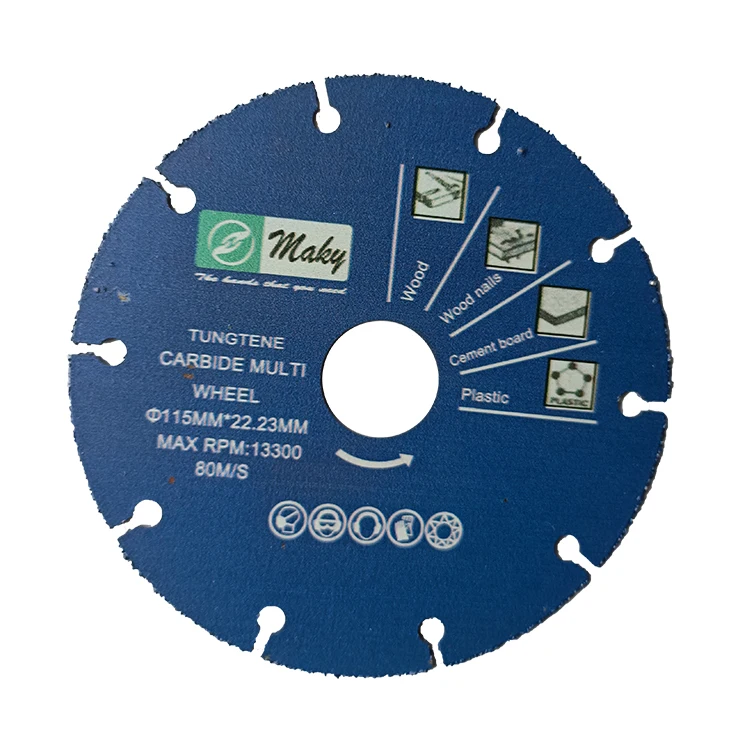 115mm brazing brazed alloyed cutting disc for cutting wood, wood with nails, plasterboard and PVC