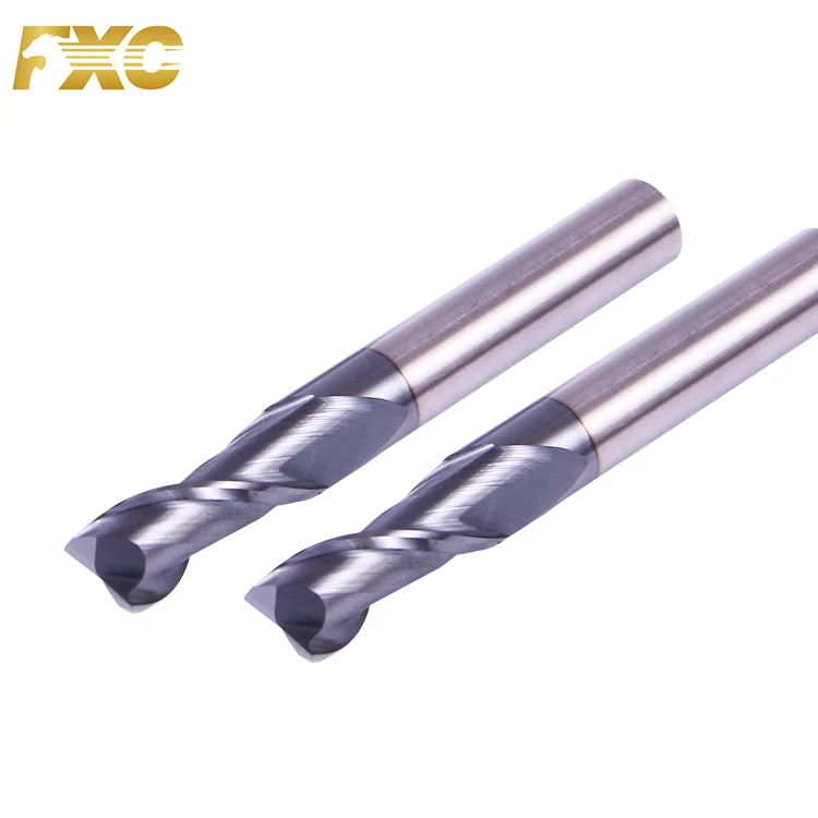 OEM Factory Square End Mill Tungsten Carbide 2 Flute Spot Drill For Hard Metal Cutting Tools