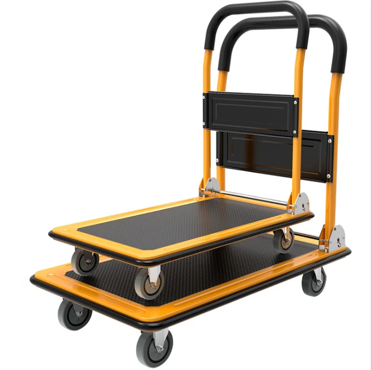 Factory Price Portable Moving Platform folding dollies Cargo handling professional postman trolley