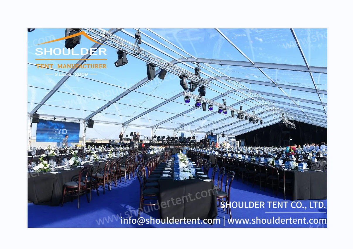 20 X 20 White Large Tente Archy Shape Wedding Party Church Tent Commerical Tents for Events