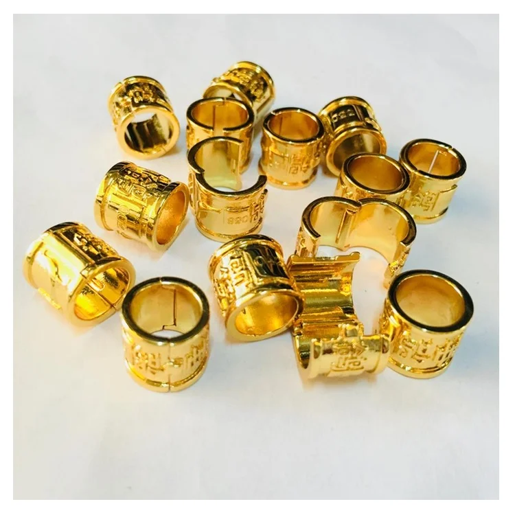 2022 Canary Finch Personal Customized Bird Foot Band Machine Making Leg Rings 8mm Golden Racing Pigeon Foot Ring