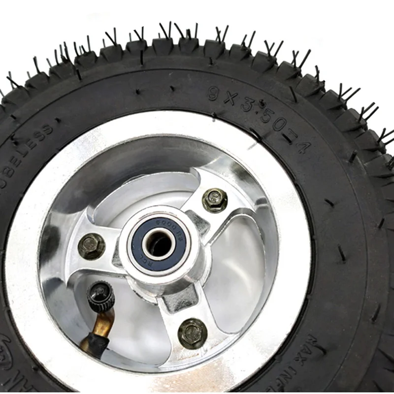 High Quality 9 Inch Wheel 9x3.50-4 Tires Tyre Inner Tube  Rim For Gas Scooter Skateboard Pocket Bike Electric Tricycle