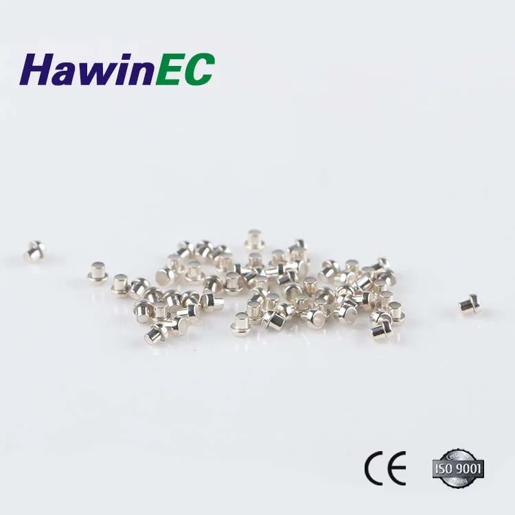 Изготовленные на заказ биметаллические серебряные контактные точки для переключателей шайбы