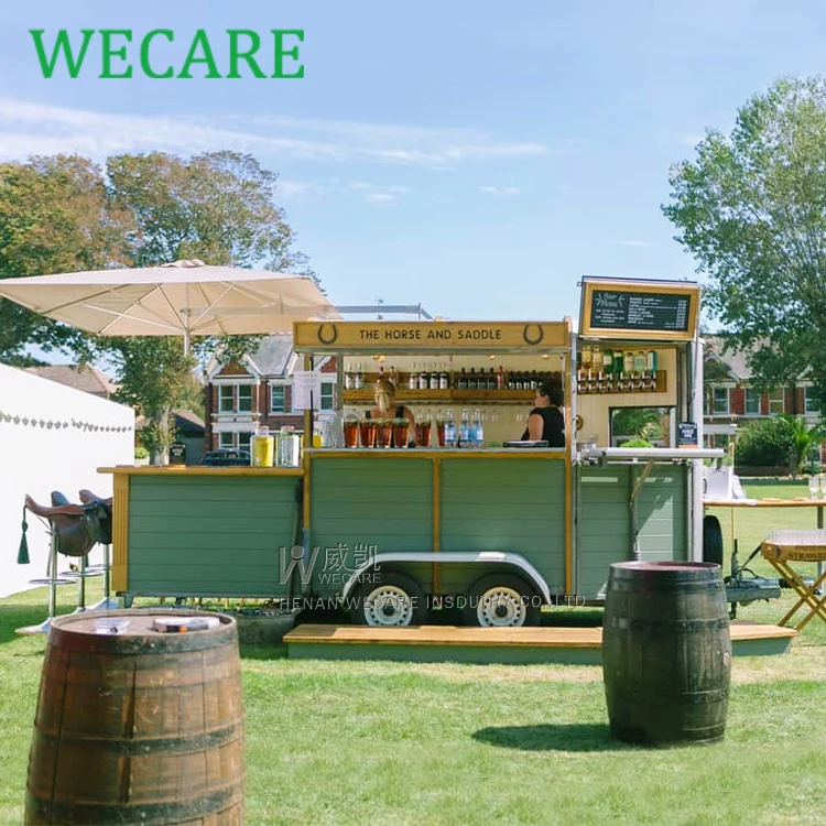 WECARE Hot Sells CE Food Trailer Trucks Mobile Kitchen Coffer Beverage Catering Trailers for Sale